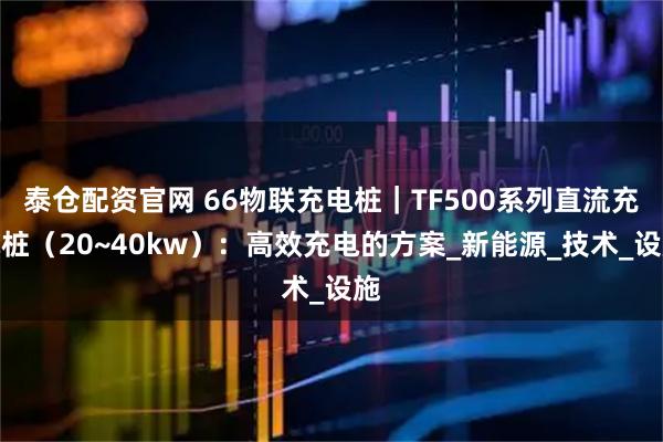 泰仓配资官网 66物联充电桩｜TF500系列直流充电桩（20~40kw）：高效充电的方案_新能源_技术_设施